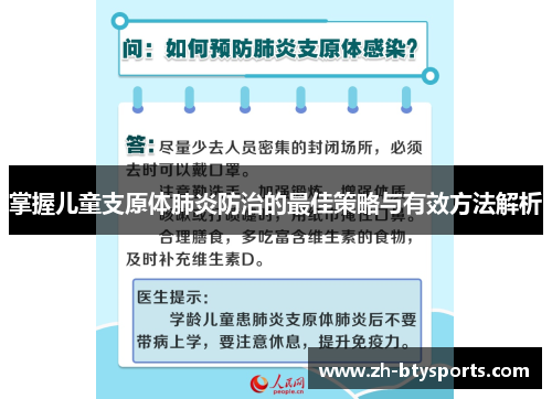 掌握儿童支原体肺炎防治的最佳策略与有效方法解析